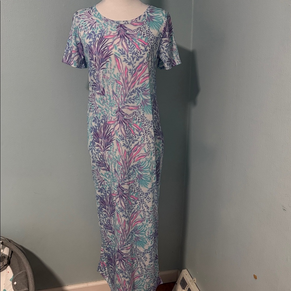 Floral Print Maxi Dress Lilly Pulitzer